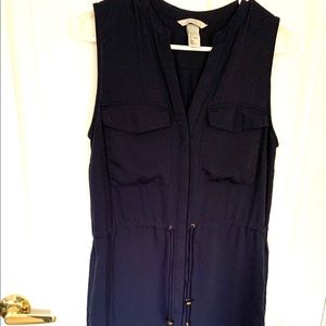 Dark blue tank dress